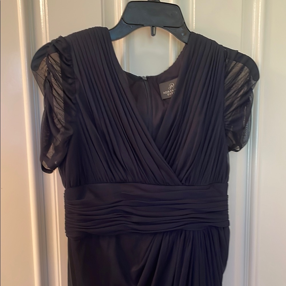 Adrianna Papell Navy Blue Evening Dress